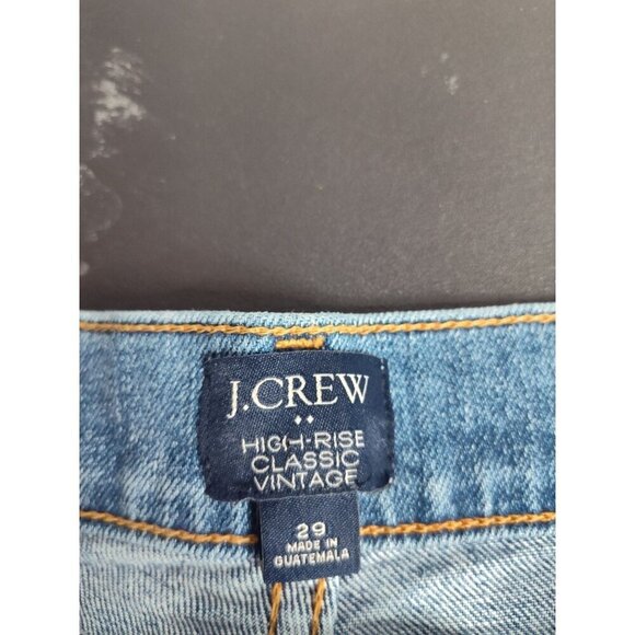 J. Crew Women's High Rise Classic Vintage Jeans, size 29, distressed - Picture 3 of 8